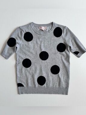 Philosophy Crew Neck Sweater Top Polka Dot Size XS